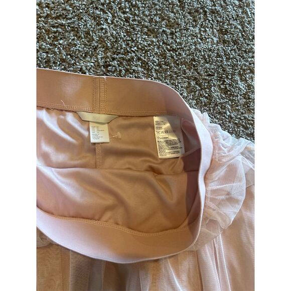 H&M Women's Pink A-Line Midi Skirt Size 12 High-Waisted Casual - Picture 7 of 9
